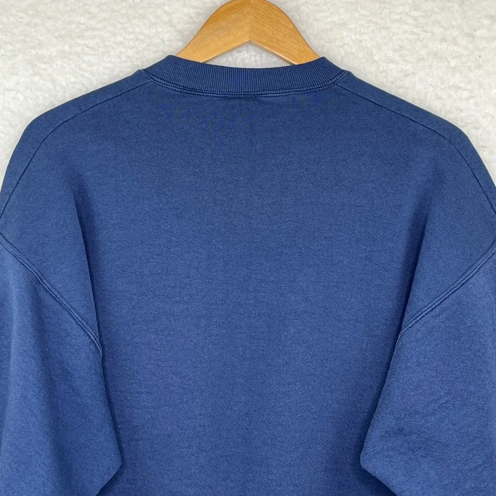 Nike Air Kids Sweatshirt Navy Blue Embroidered Logo Pullover Crewneck Vintage XL